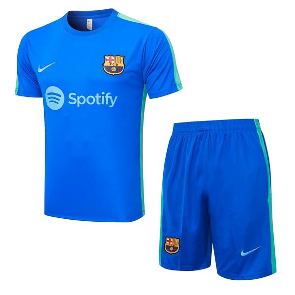 Trikot Entrainement Barcelona Komplett Set 2023-24 Blau